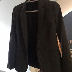 J. Crew grey bi-stretch 1035 blazer, sz 0